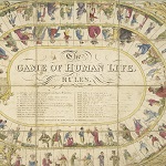 Wallis, Edward. Wallis' fashionable game of the seven ages of human life. London: Published by Edward Wallis, [1814-1826].