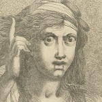 Mortimer, John Hamilton, artist. Portrait of Cassandra. Eighteenth century.