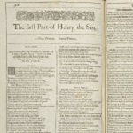 Shakespeare, William. The first Part of Henry the Sixt. In Mr. William Shakespeares comedies, histories, & tragedies: published according to the true originall copies. London: Isaac Jaggard and Edward Blount, 1623.