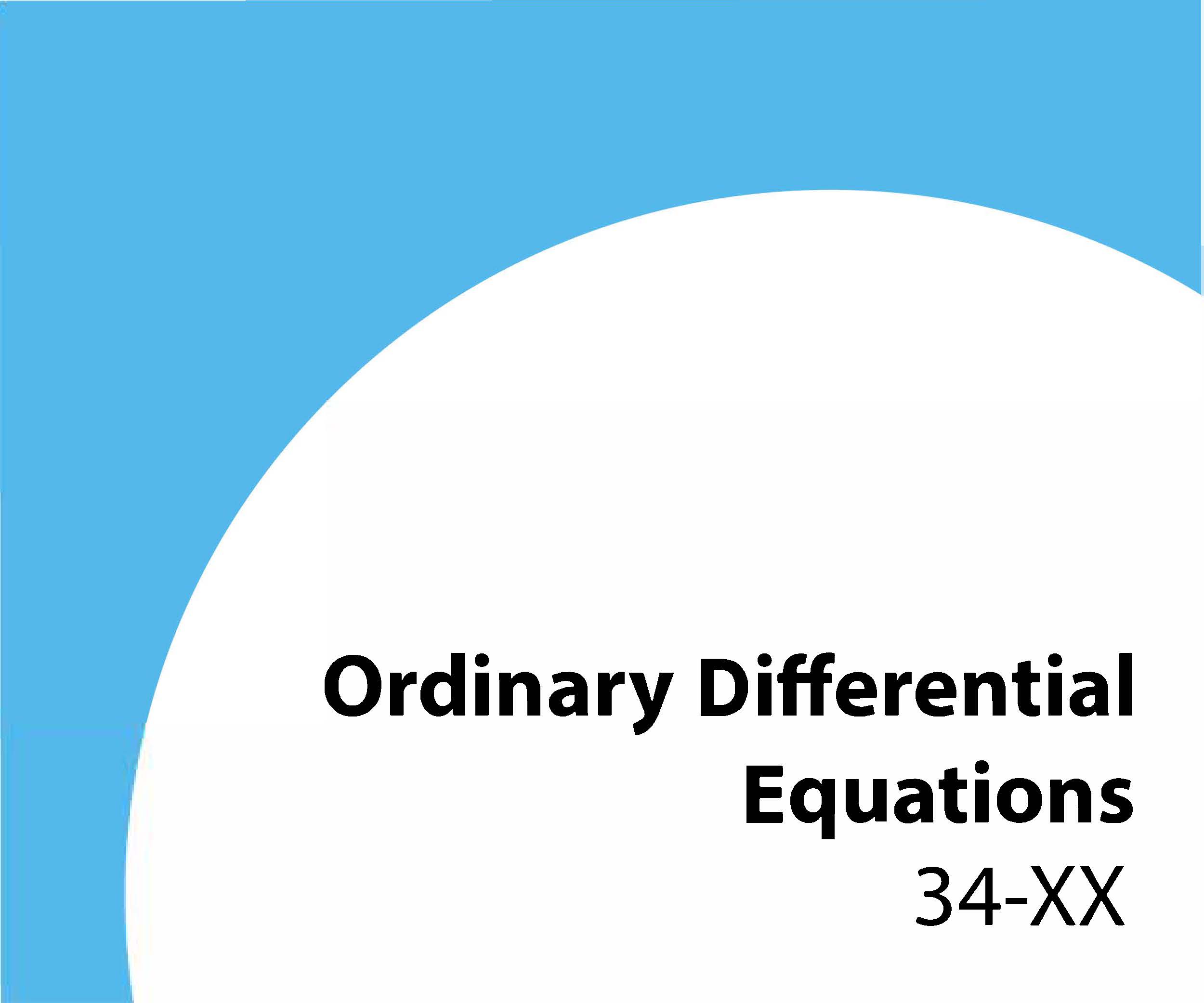 34-xx Ordinary differential equations