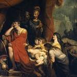 Westall, Richard, artist. Volumnia pleading with Coriolanus. England, ca. 1800. - opens in new tab