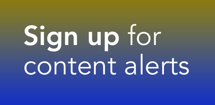 Sign up for content alerts with RAC