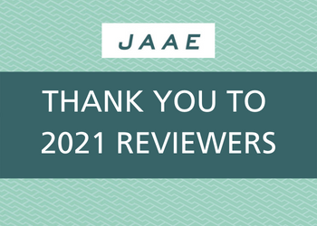 Thank you to JAAE's 2021 reviewers