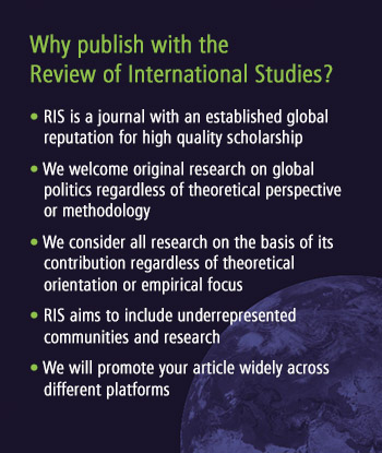 Why publish with RIS banner