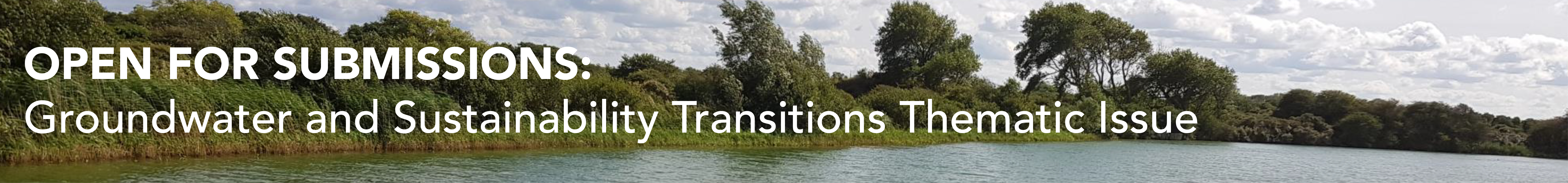 Groundwater and Sustainability Transitions Thematic Issue