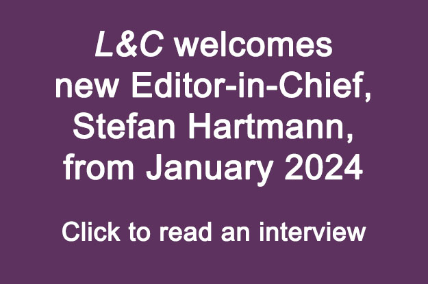 Banner linking to interview with new Editor of LC