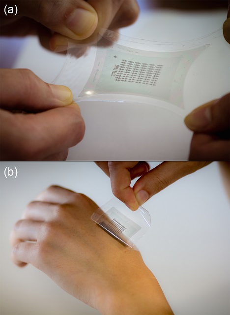 Semiconducting polymer for skin-like wearable electronics is stretchable, healable