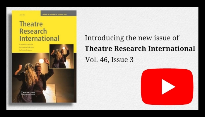 Watch a panel discussion with Dr. Fintan Walsh about the new issue 46.3