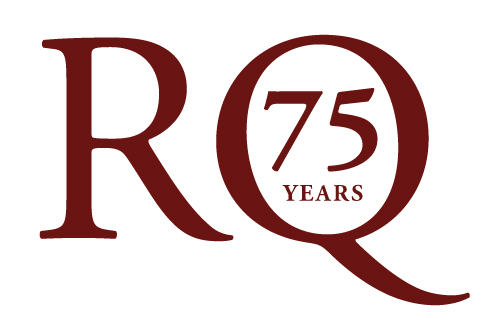 Renaissance Quarterly 75th anniversary logo