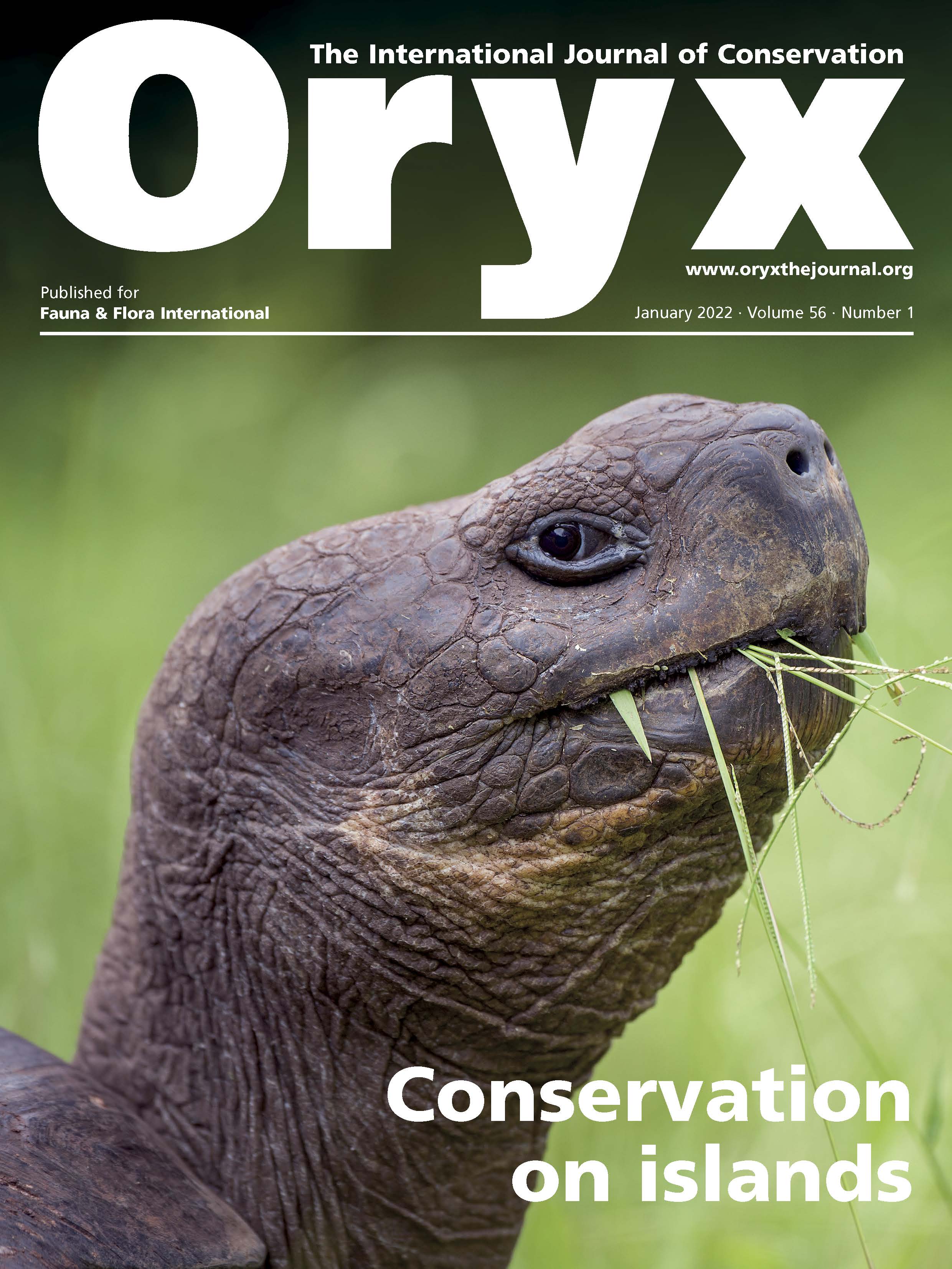 cover Jan 22 56.1 Conservation on islands
