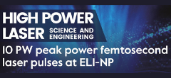 NEWS HPL- 10 PW peak power femtosecond laser pulses at ELI-NP