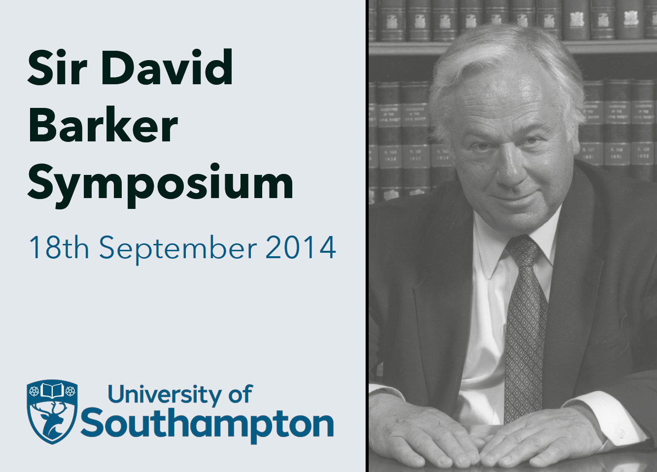 Sir David Barker Symposium