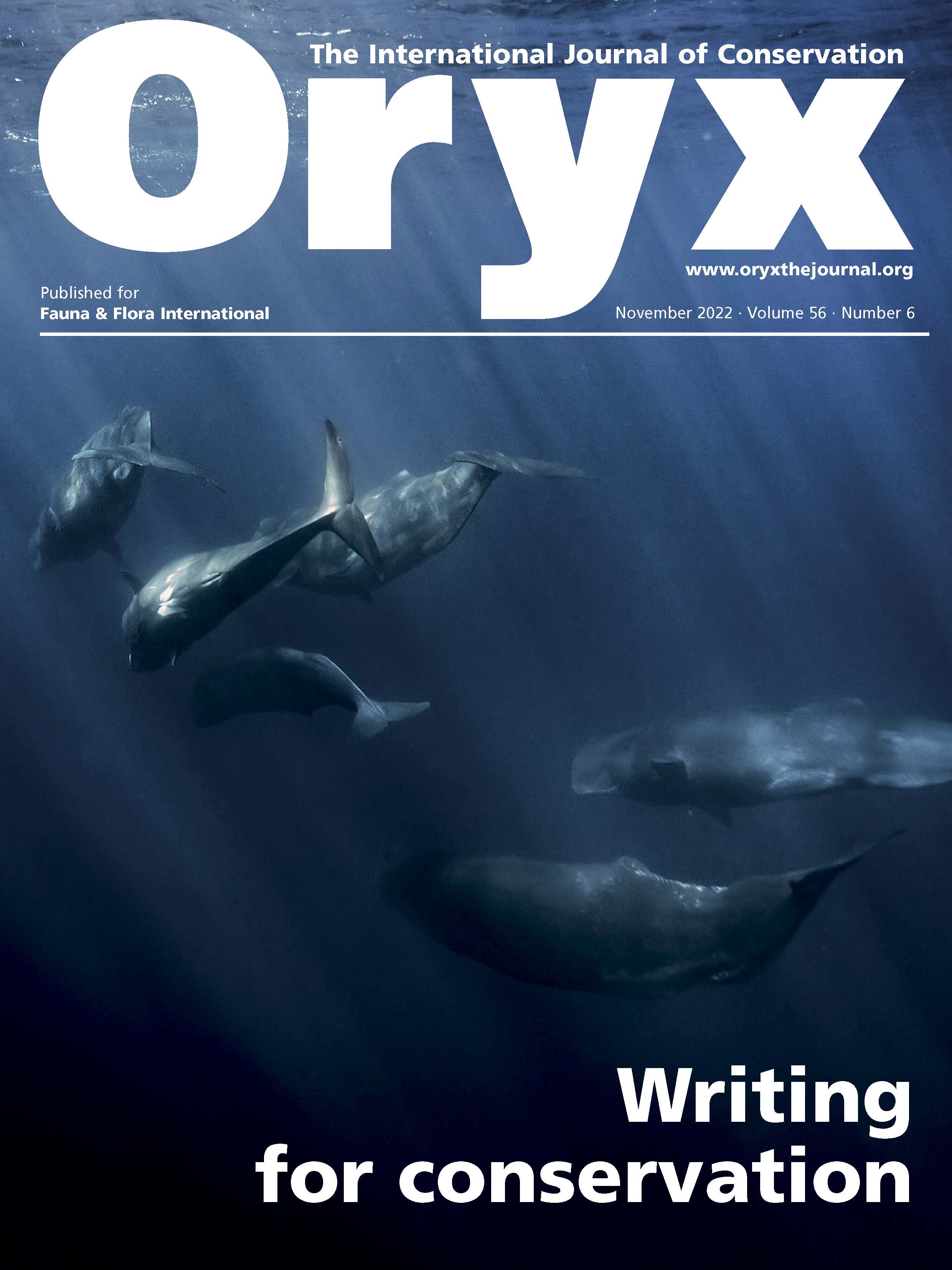 cover Nov 22 56.6 Writing for Conservation