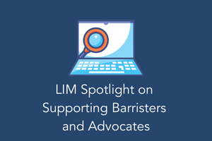 Graphic linking to LIM collection on supporting barristers