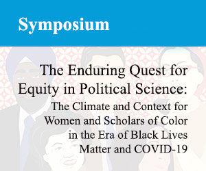 Enduring Quest for Equity in Political Science Symposium banner