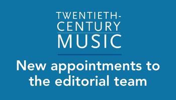 Blue background with text saying 'New appointments to the editorial team'