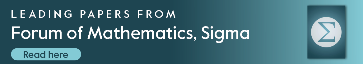 Forum of Mathematics, Sigma - most read banner